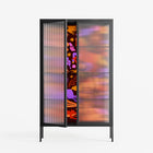 The Secret Herb Garden In The Forest 2 - Cabinet - Nick Liefhebber - Antracite - Reeded glass