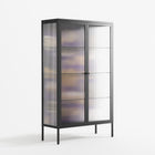 Pebbles - Cabinet - Nick Liefhebber - Antracite - Reeded glass