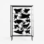 Black Birds - Cabinet - Konrad Blaszczyk - Antracite - Reeded glass
