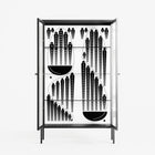 Black Fern - Cabinet - Konrad Blaszczyk - Antracite - Reeded glass
