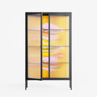 Cake - Cabinet - Heather Zhou - Antracite - Reeded glass