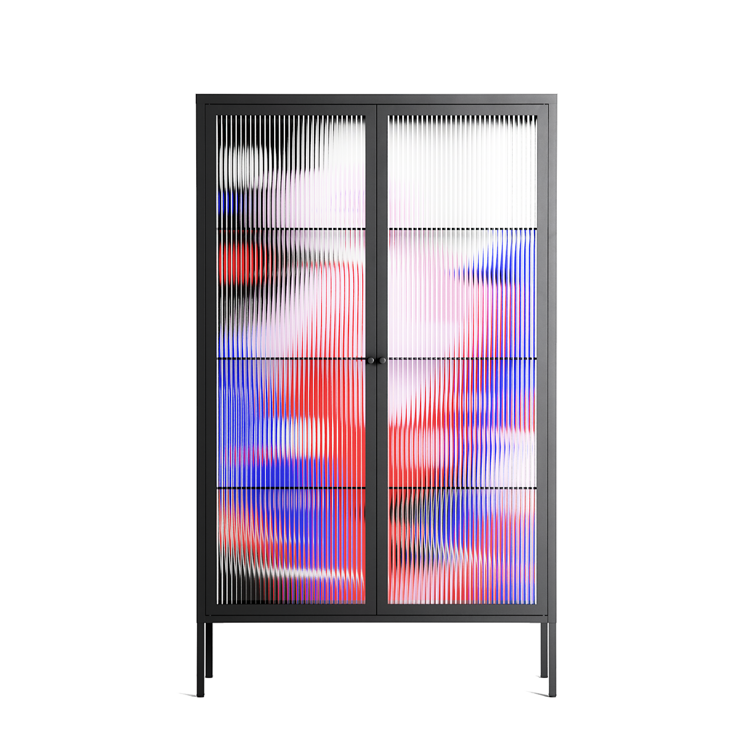 Dream - Cabinet - Heather Zhou - Antracite - Reeded glass
