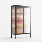 Flower C - Cabinet - Heather Zhou - Antracite - Reeded glass