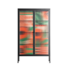 Flower B - Cabinet - Heather Zhou - Antracite - Reeded glass