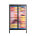 Yoga - Cabinet - Heather Zhou - Antracite - Reeded glass