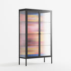 Yoga - Cabinet - Heather Zhou - Antracite - Reeded glass