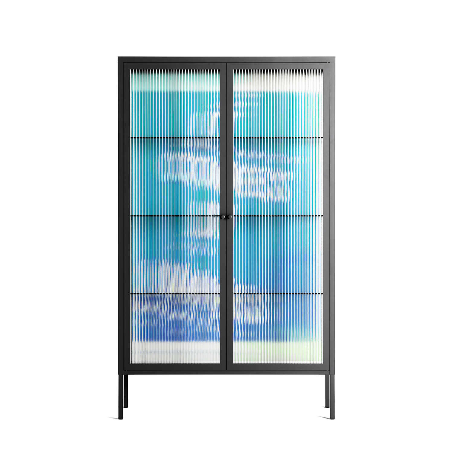 It Comes in Waves - Cabinet - Ciara Wade - Antracite - Reeded glass