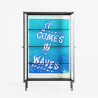 It Comes in Waves - Cabinet - Ciara Wade - Antracite - Reeded glass