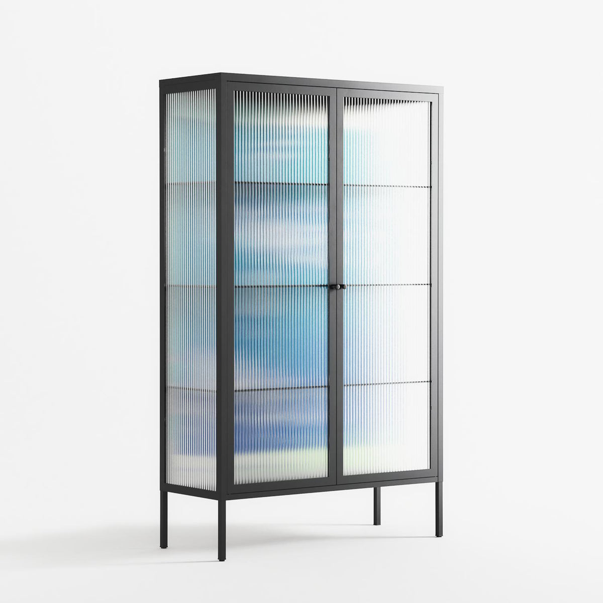 It Comes in Waves - Cabinet - Ciara Wade - Antracite - Reeded glass