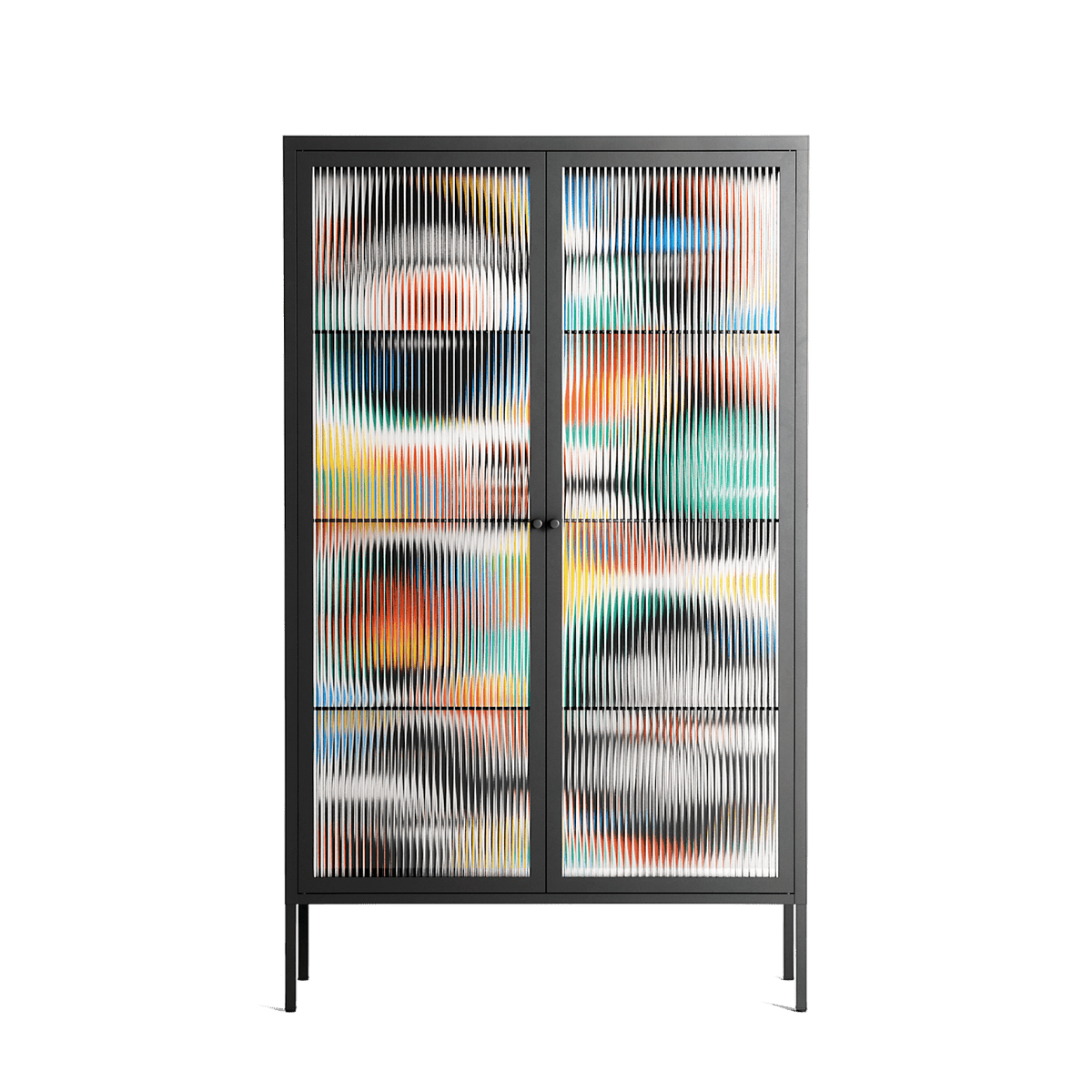 Alive - Cabinet - Vratislav Pecka - Antracite - Reeded glass