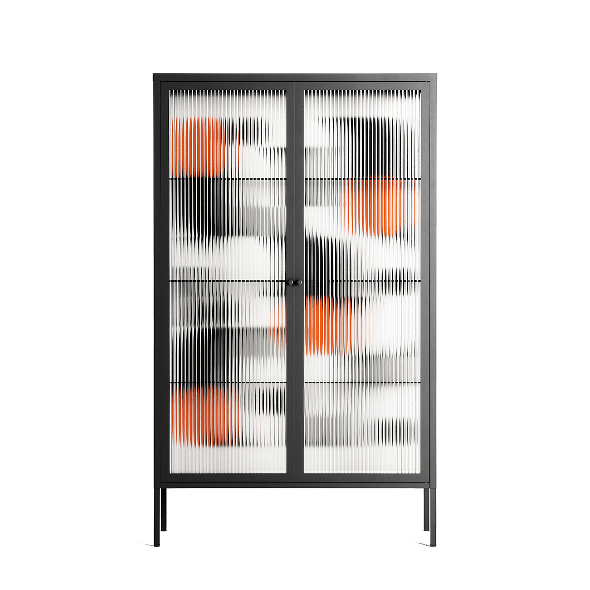 Conserto - Cabinet - Vratislav Pecka - Antracite - Reeded glass