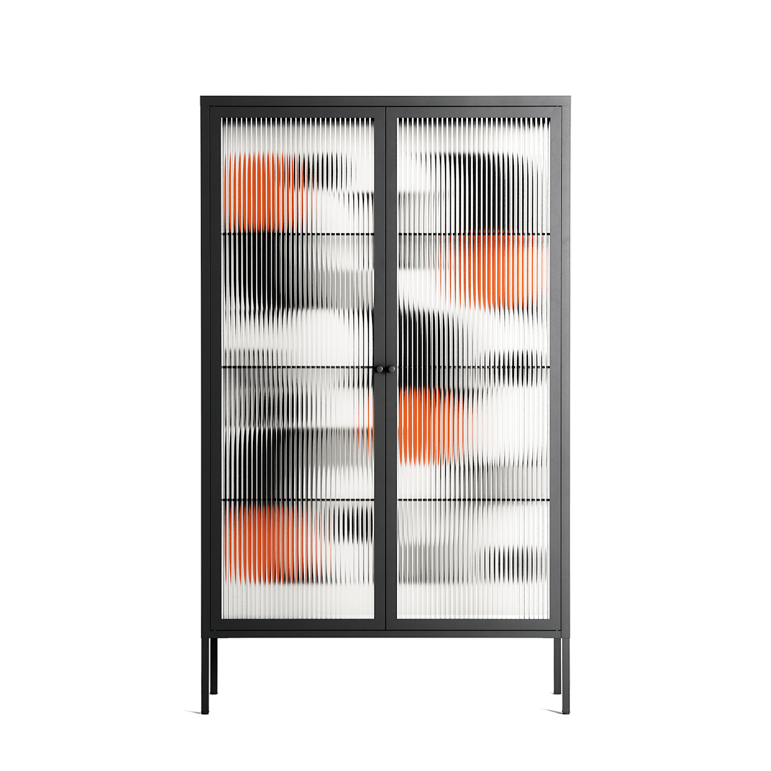 Conserto - Cabinet - Vratislav Pecka - Antracite - Reeded glass