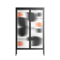 Conserto2 - Cabinet - Vratislav Pecka - Antracite - Reeded glass