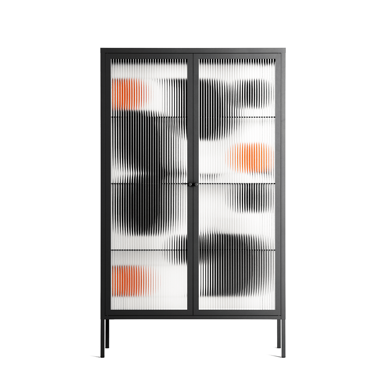 Conserto2 - Cabinet - Vratislav Pecka - Antracite - Reeded glass