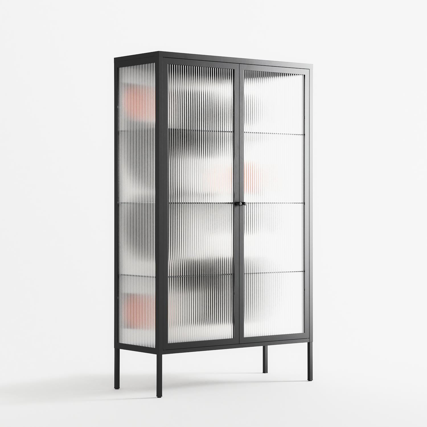 Conserto2 - Cabinet - Vratislav Pecka - Antracite - Reeded glass