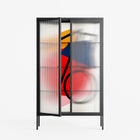 Fuerte - Cabinet - Vratislav Pecka - Antracite - Reeded glass