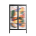 Gloss - Cabinet - Vratislav Pecka - Antracite - Reeded glass