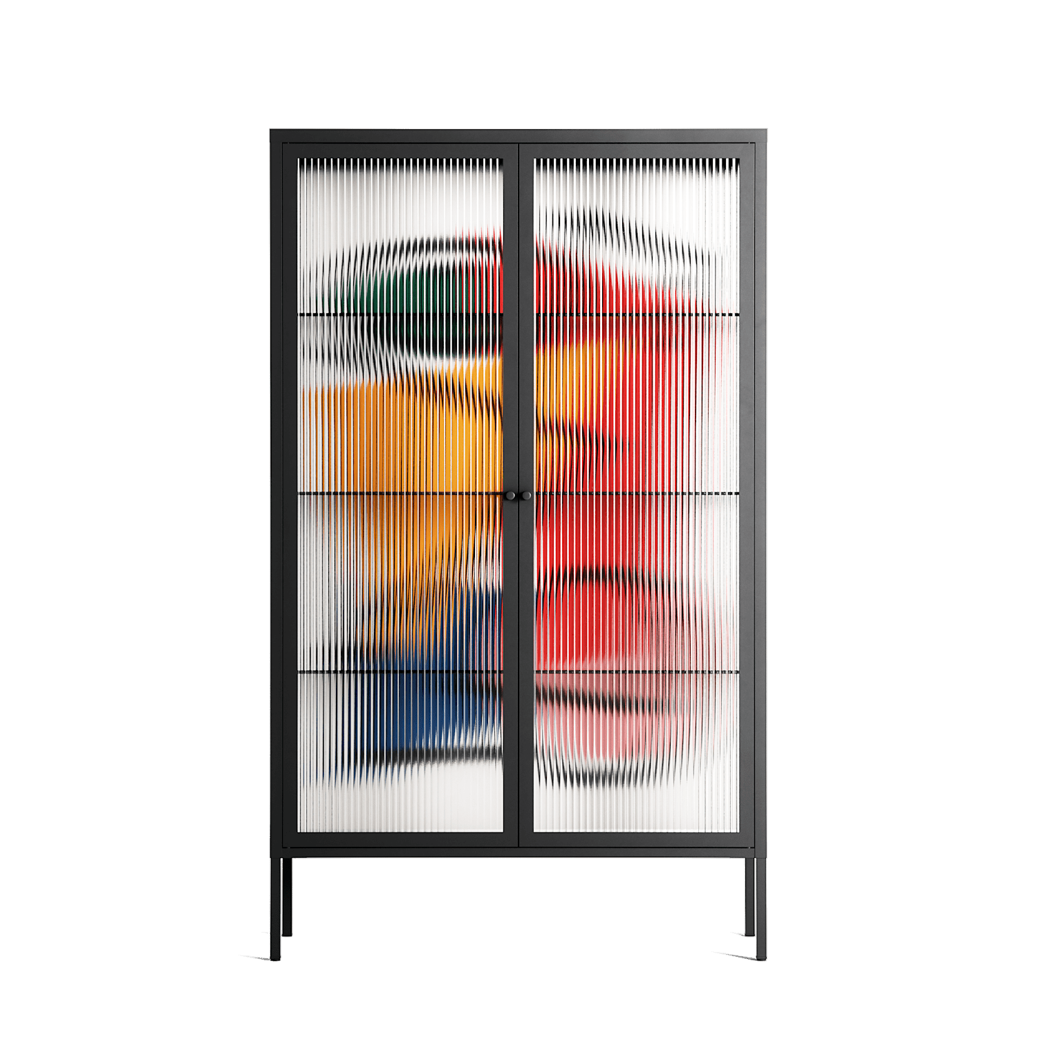 Misplaced - Cabinet - Vratislav Pecka - Antracite - Reeded glass