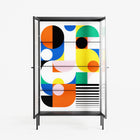 Murano - Cabinet - Vratislav Pecka - Antracite - Reeded glass