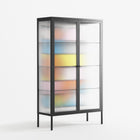 Palette - Cabinet - Vratislav Pecka - Antracite - Reeded glass