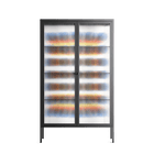 Perspektiva - Cabinet - Vratislav Pecka - Antracite - Reeded glass