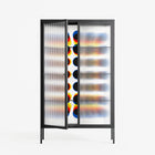 Perspektiva - Cabinet - Vratislav Pecka - Antracite - Reeded glass