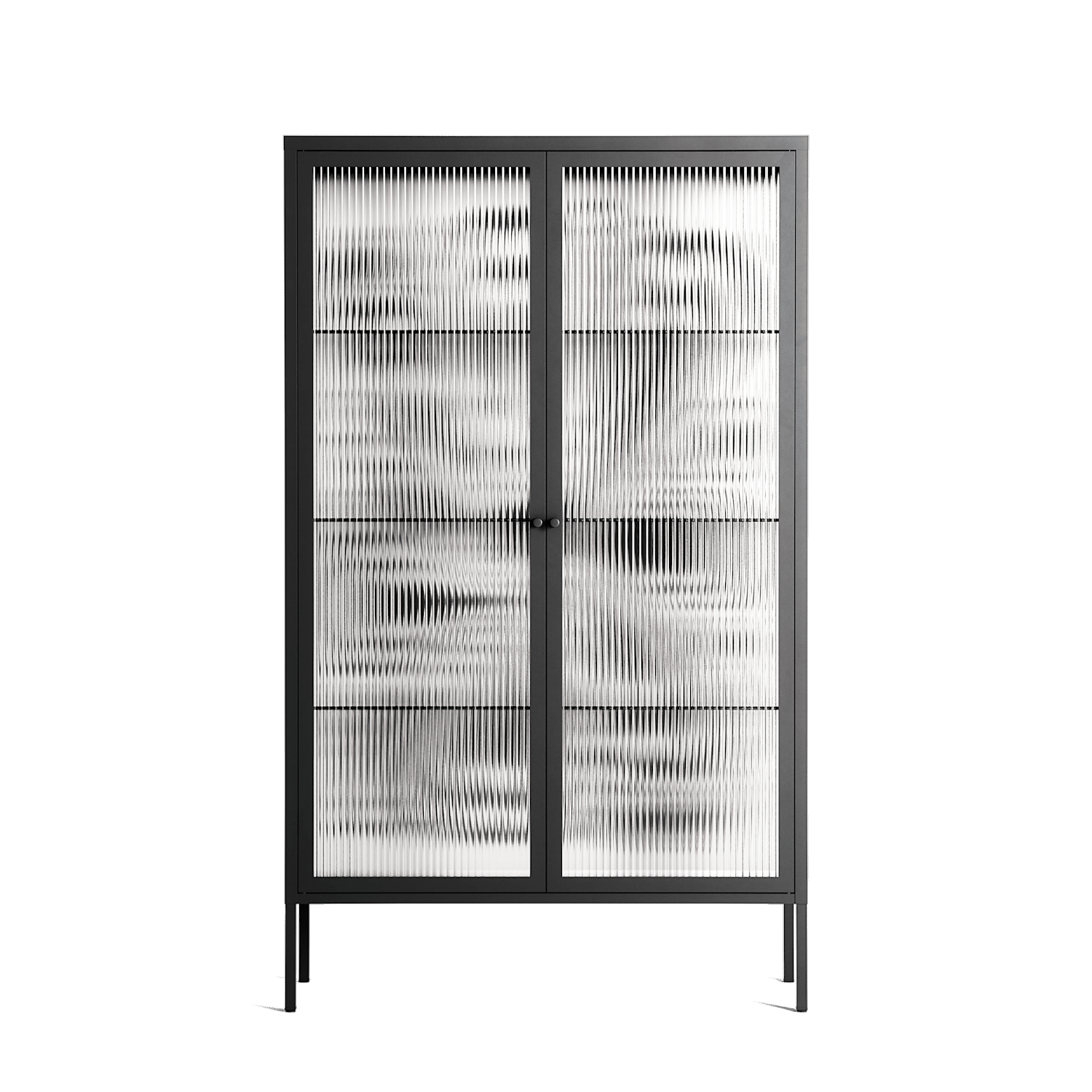 Splash of black - Cabinet - Vratislav Pecka - Antracite - Reeded glass