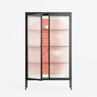 United - Cabinet - Vratislav Pecka - Antracite - Reeded glass