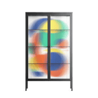 Vibrante - Cabinet - Vratislav Pecka - Antracite - Reeded glass