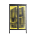 Yay - Cabinet - Vratislav Pecka - Antracite - Reeded glass