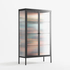 Gamla Stan - Cabinet - Nur Rydberg - Antracite - Reeded glass