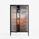 Greatful Meadow - Cabinet - Nur Rydberg - Antracite - Reeded glass