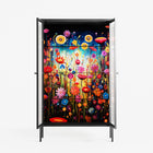 Greatful Meadow - Cabinet - Nur Rydberg - Antracite - Reeded glass