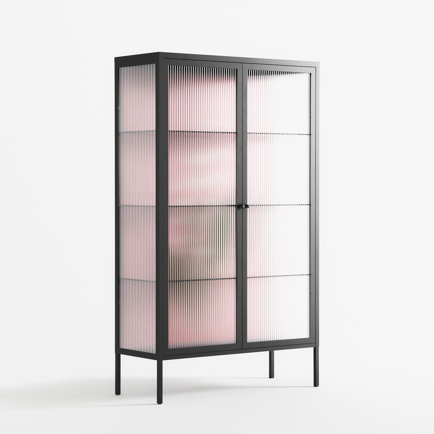 Kalas Konvalj - Cabinet - Nur Rydberg - Antracite - Reeded glass