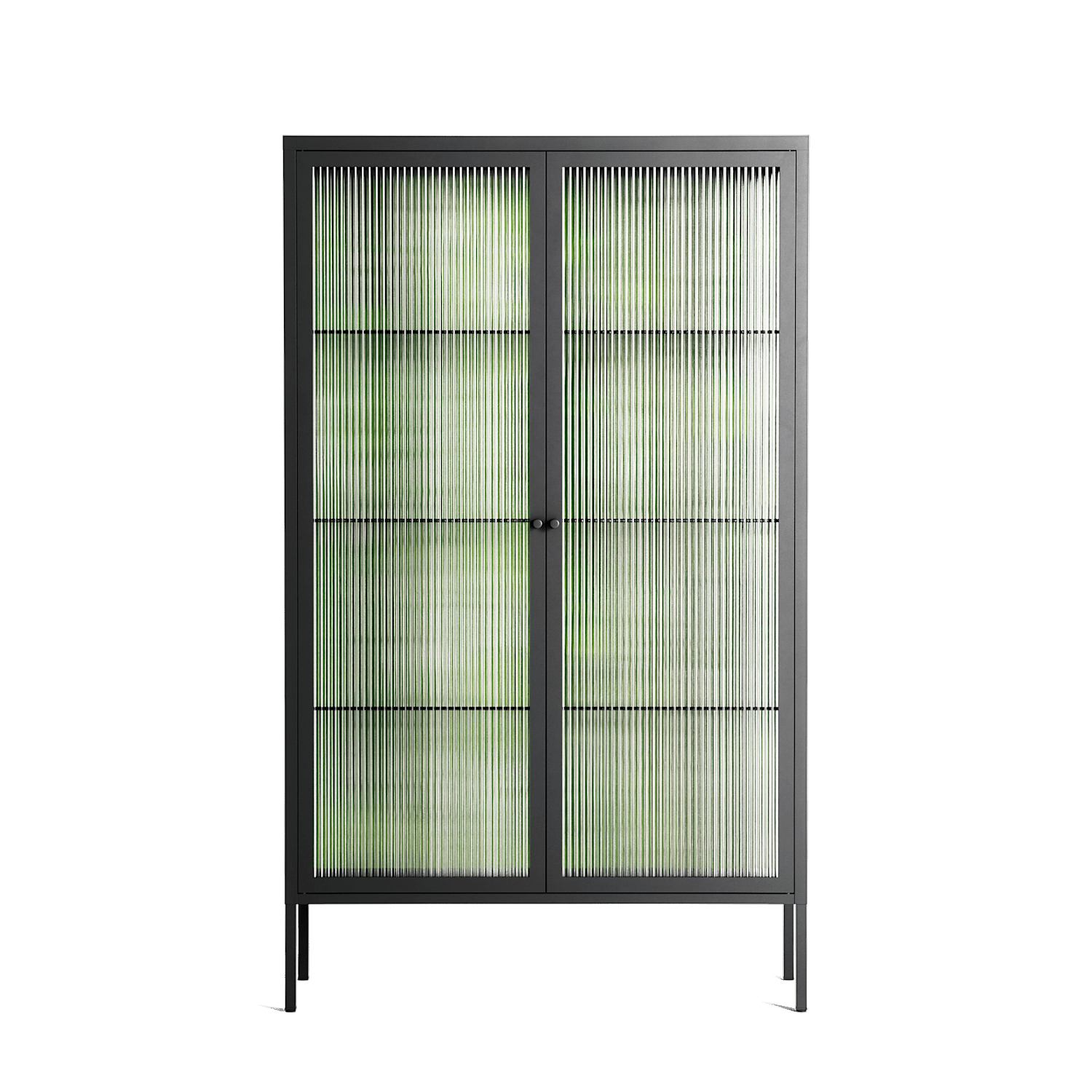 Björkskog - Cabinet - Nur Rydberg - Antracite - Reeded glass