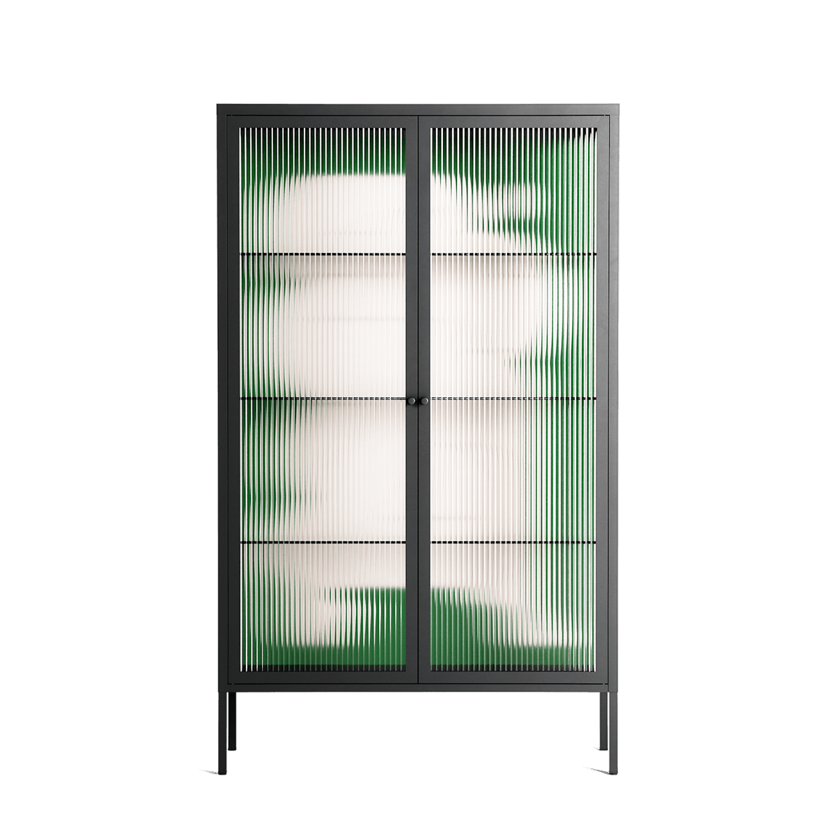 Carry - Cabinet - Andrea Devia-Nuño - Antracite - Reeded glass