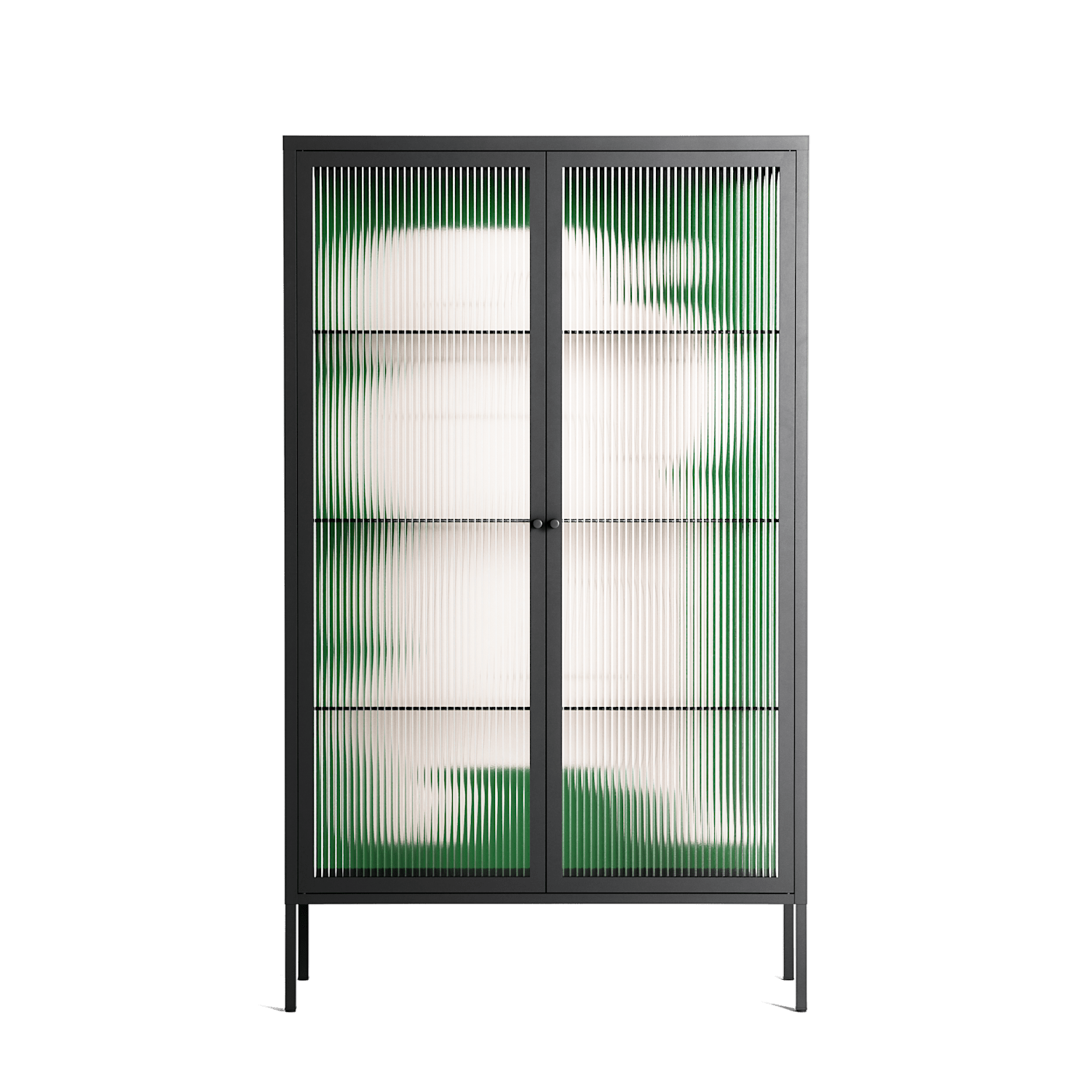 Carry - Cabinet - Andrea Devia-Nuño - Antracite - Reeded glass