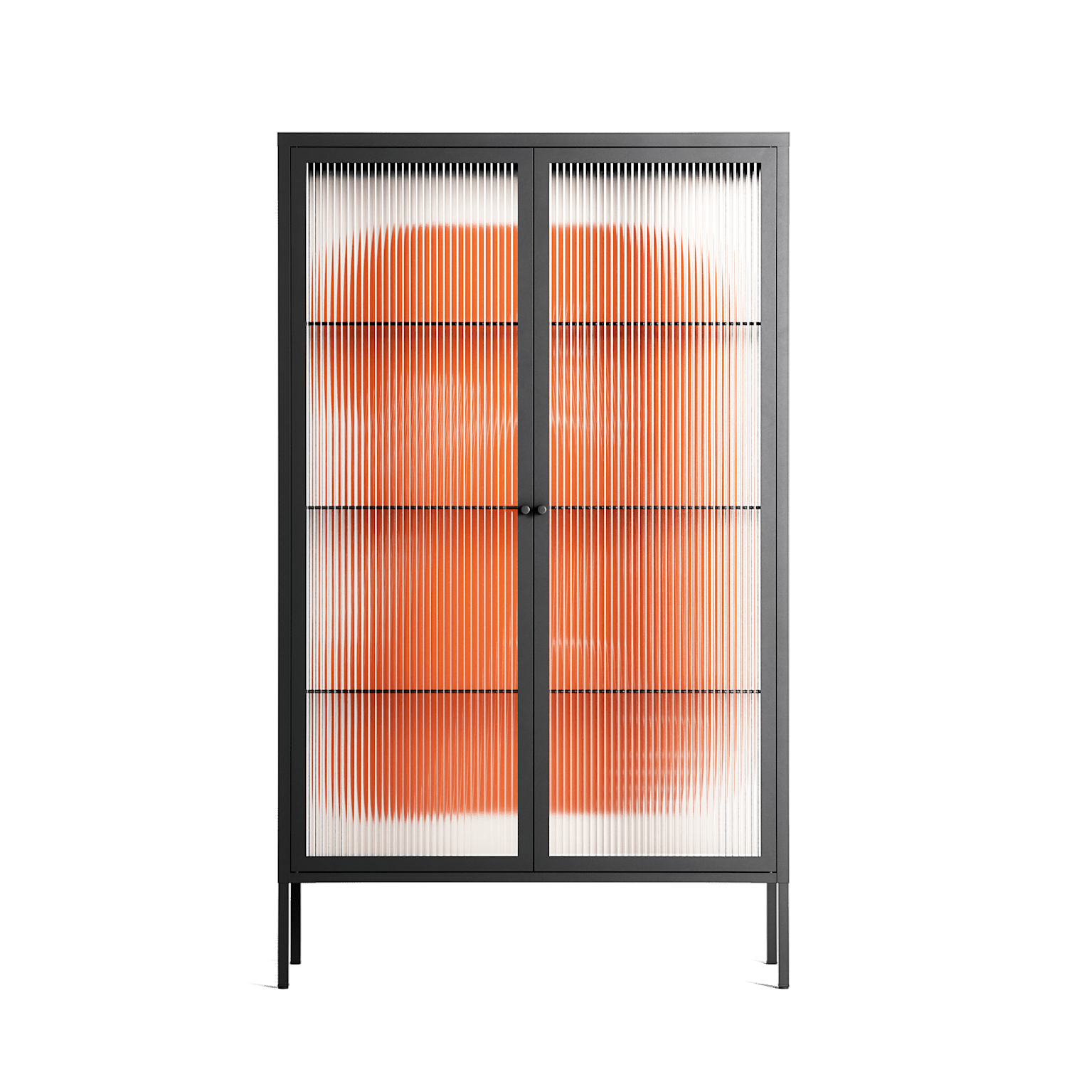 Keep - Cabinet - Andrea Devia-Nuño - Antracite - Reeded glass