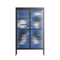 Cool Cool Salon Blue - Cabinet - Aley Wild - Antracite - Reeded glass