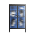 Cool Cool Salon Blue - Cabinet - Aley Wild - Antracite - Reeded glass