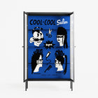 Cool Cool Salon Blue - Cabinet - Aley Wild - Antracite - Reeded glass