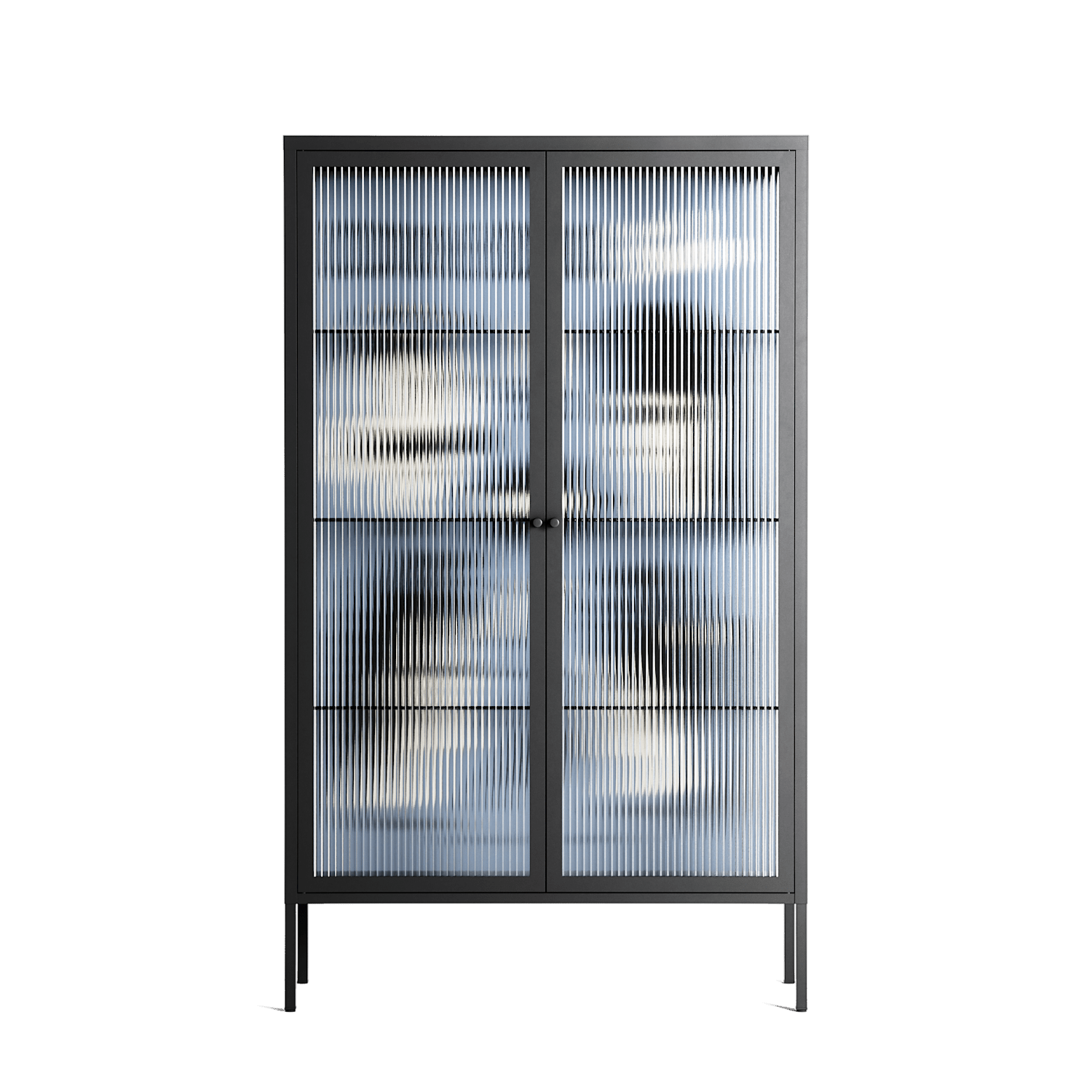 Cool Cool Salon Grey - Cabinet - Aley Wild - Antracite - Reeded glass