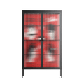 Cool Cool Salon Red - Cabinet - Aley Wild - Antracite - Reeded glass