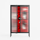 Cool Cool Salon Red - Cabinet - Aley Wild - Antracite - Reeded glass