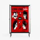 Cool Cool Salon Red - Cabinet - Aley Wild - Antracite - Reeded glass