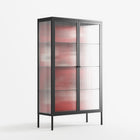 Cool Cool Salon Red - Cabinet - Aley Wild - Antracite - Reeded glass