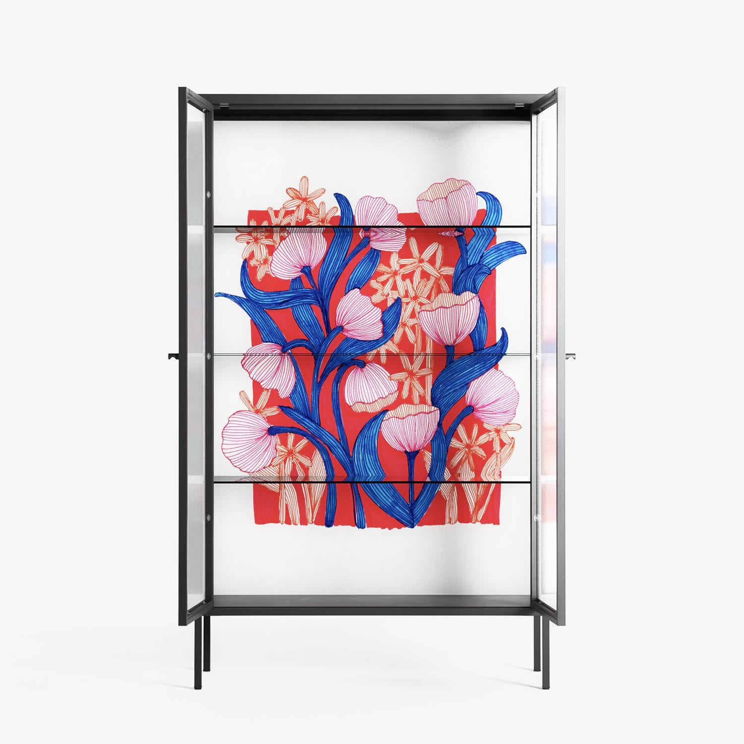 Buttercup - Cabinet - Katie O’Shea - Antracite - Reeded glass