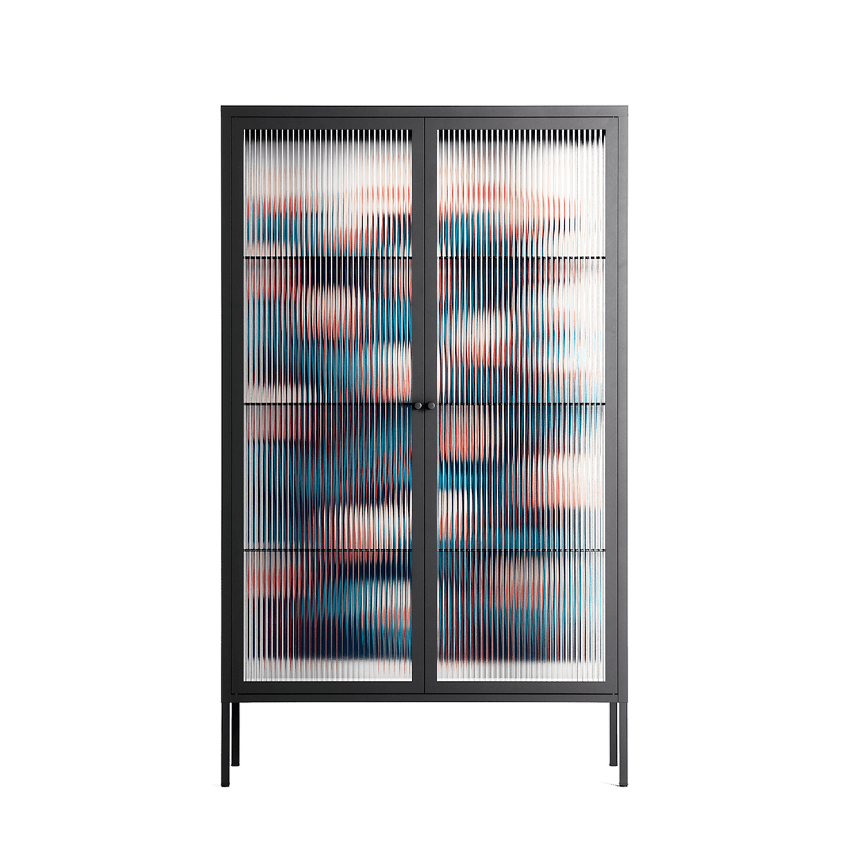 Gooseberries - Cabinet - Katie O’Shea - Antracite - Reeded glass