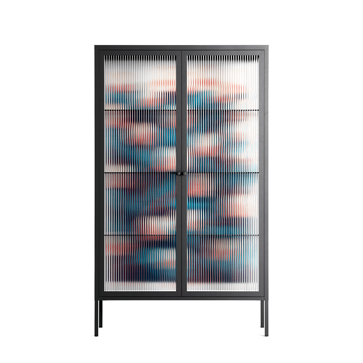 Gooseberries - Cabinet - Katie O’Shea - Antracite - Reeded glass