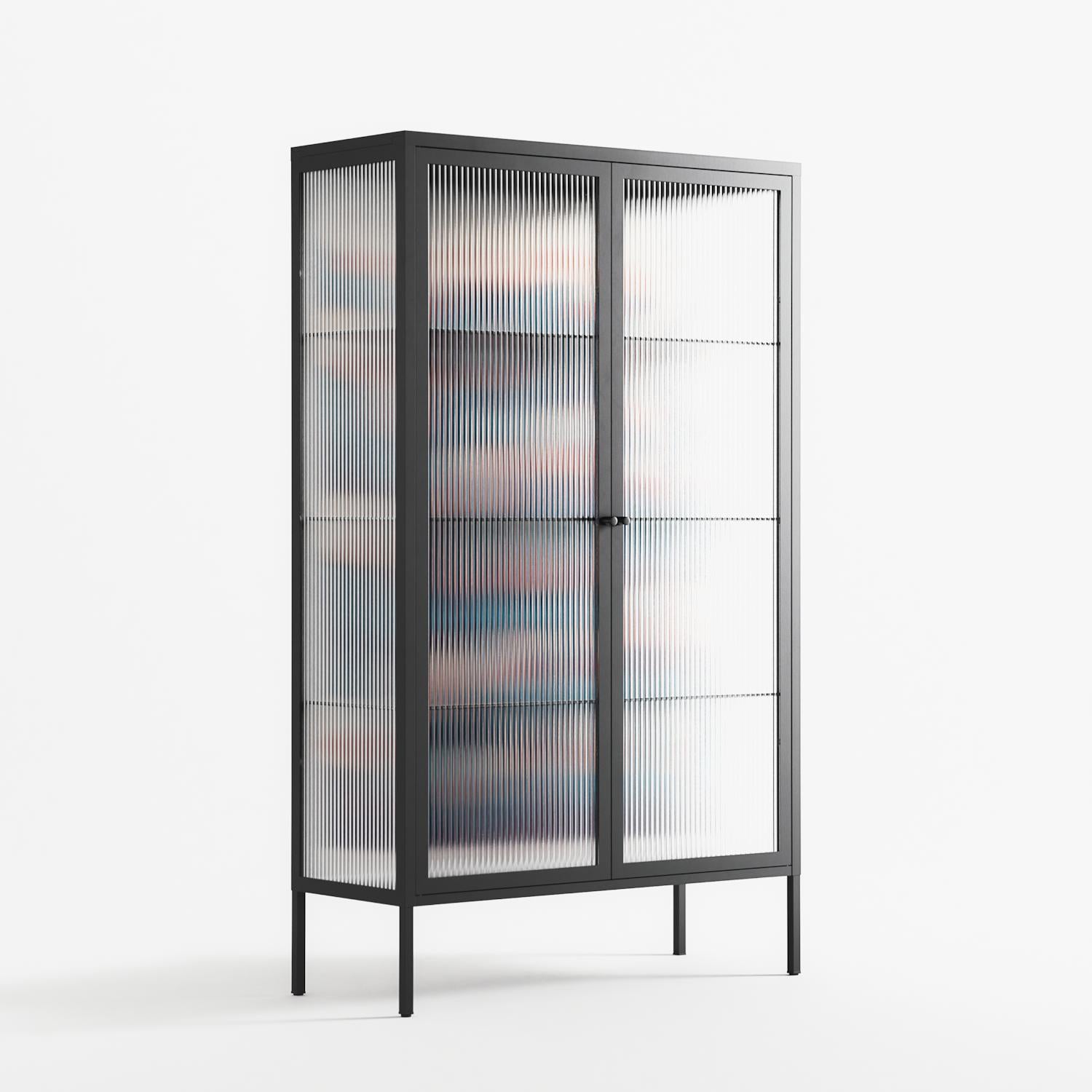 Gooseberries - Cabinet - Katie O’Shea - Antracite - Reeded glass